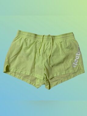 Reebok Women’s Winners Vector Running Shorts Neon Green Size M